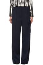 Loewe Navy Wide-leg Cargo Trousers