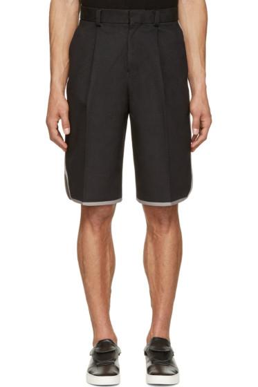 Johnlawrencesullivan Black Perforated Basketball Shorts