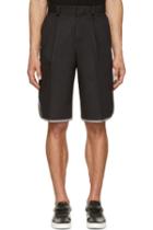 Johnlawrencesullivan Black Perforated Basketball Shorts