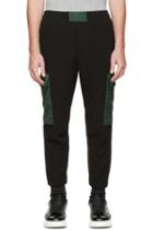 Alexander Mcqueen Black And Green Lounge Pants