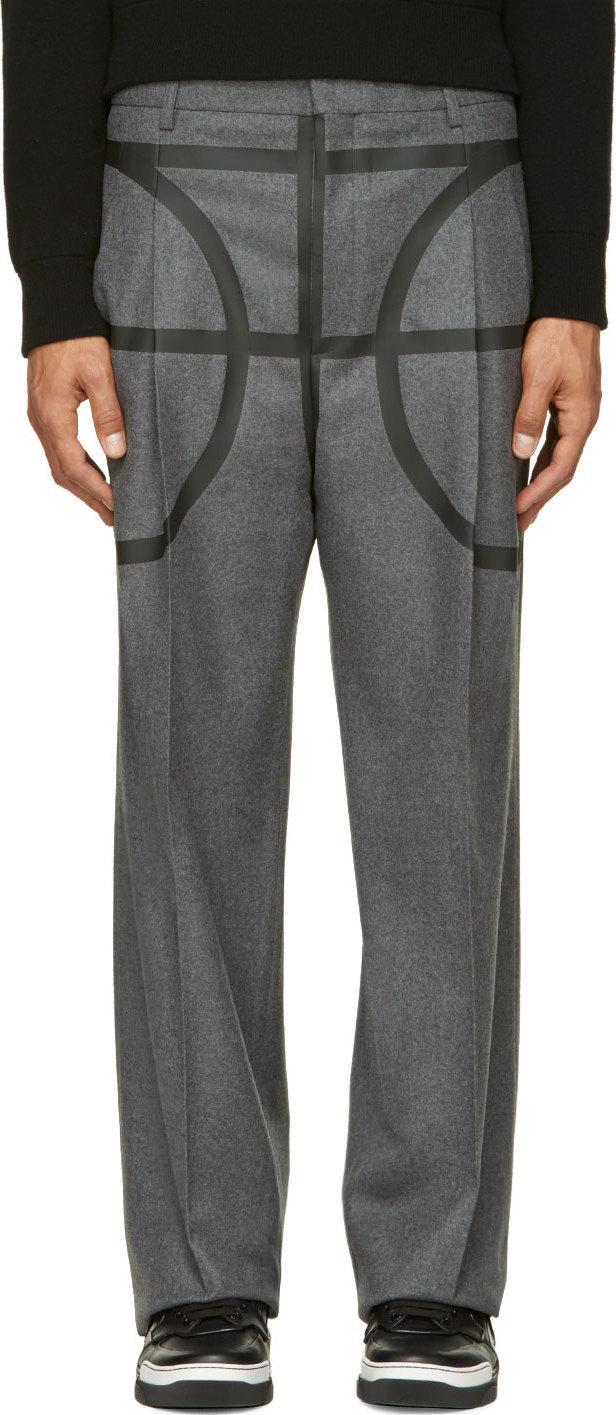Givenchy Grey Basketball Pillar Trousers