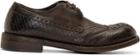 Dolce And Gabbana Brown Python And Kangaroo Leather Wingtip Brogues