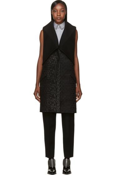 Maiyet Black Shawl Overlay Vest