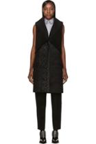 Maiyet Black Shawl Overlay Vest