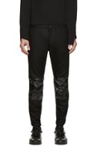 Comme Des Garçons Shirt Black Wool Broadcloth Trousers