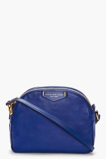 Marc By Marc Jacobs Royal Blue Leather Downtown Lola Cross Body Bag