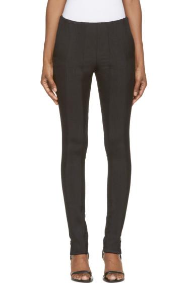Paco Rabanne Black Knit Trim Trousers