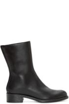 Haider Ackermann Black Leather Mid-calf Boots