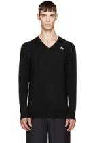 Adidas X Kolor Black V-neck Sweater