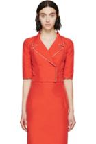 Nina Ricci Coral Cropped Jacket