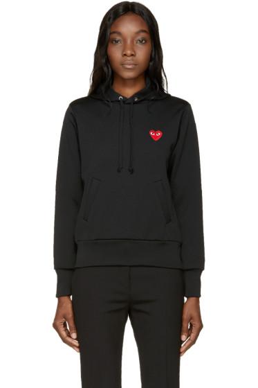 Comme Des Garçons Play Black Logo Hoodie