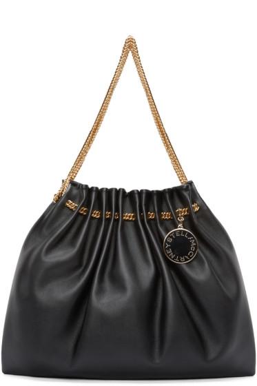 Stella Mccartney Black Chain Hobo Bag