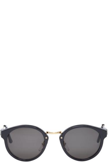 Super Black And Gold Panama Sunglasses