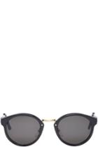 Super Black And Gold Panama Sunglasses