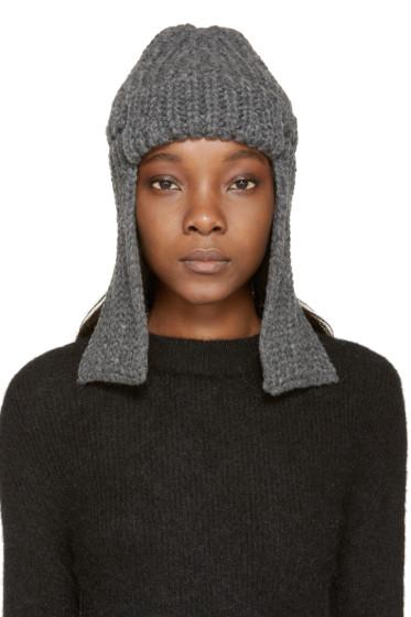 Stella Mccartney Grey Merino Fishermans Hat