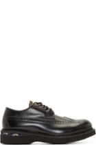 Visvim Black Patrician Folk Longwing Brogues