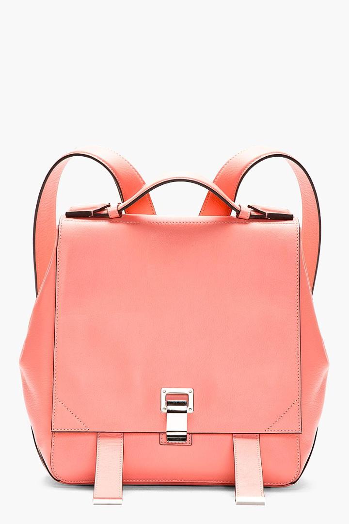 Proenza Schouler Pink Leather New Lamm Small Backpack