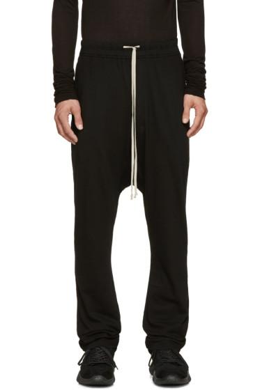 Rick Owens Drkshdw Black Drawstring Lounge Pants
