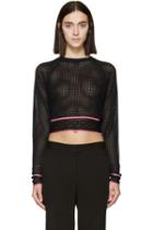 Versace Black And Pink Mesh Shirt