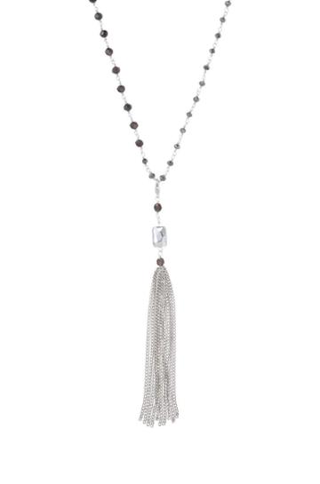 Stella & Dot Gitane Tassel Necklace - Silver