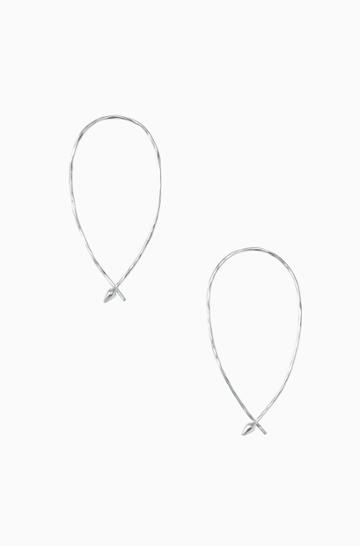 Stella & Dot Hammered Wire Small Hoops 