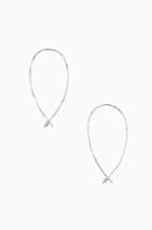Stella & Dot Hammered Wire Small Hoops 
