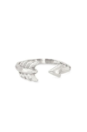 Stella & Dot Gilded Arrow Ring - Silver - S/m