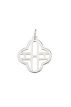 Stella & Dot Clover Alphabet Charm - Silver - H