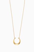 Stella & Dot Double Horn Pendant Necklace - Gold