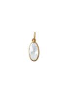 Stella & Dot April Oval Birthstone Charm 