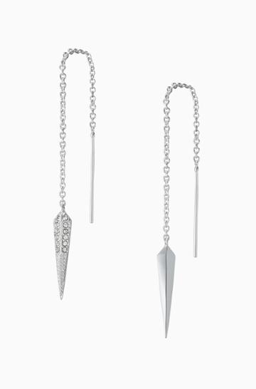 Stella & Dot Seine Threader Earrings - Silver