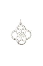 Stella & Dot Clover Alphabet Charm - Silver - Q