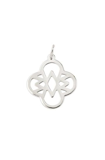 Stella & Dot Clover Alphabet Charm - Silver - W