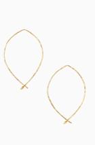 Stella & Dot Hammered Wire Large Hoops