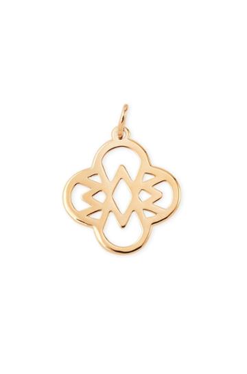 Stella & Dot Clover Alphabet Charm - Gold - W
