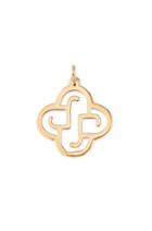 Stella & Dot Clover Alphabet Charm - Gold - J