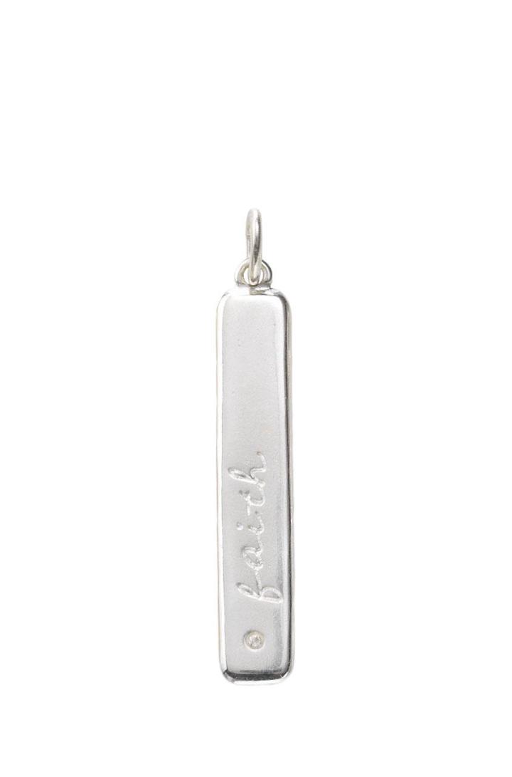 Stella & Dot Faith Script Charm