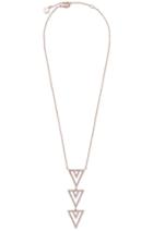 Stella & Dot Pav Spear Pendant Necklace - Rose Gold 
