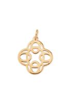 Stella & Dot Clover Alphabet Charm - Gold - O
