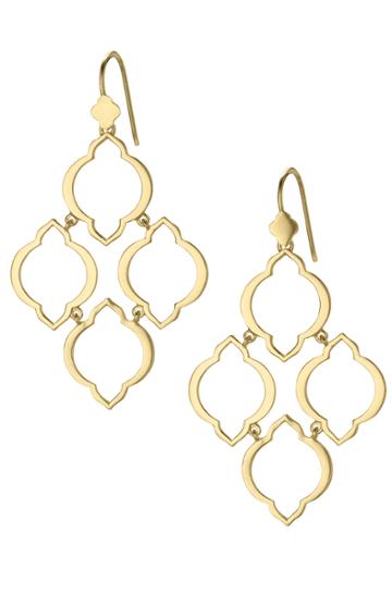 Stella & Dot Arabesque Chandeliers - Gold