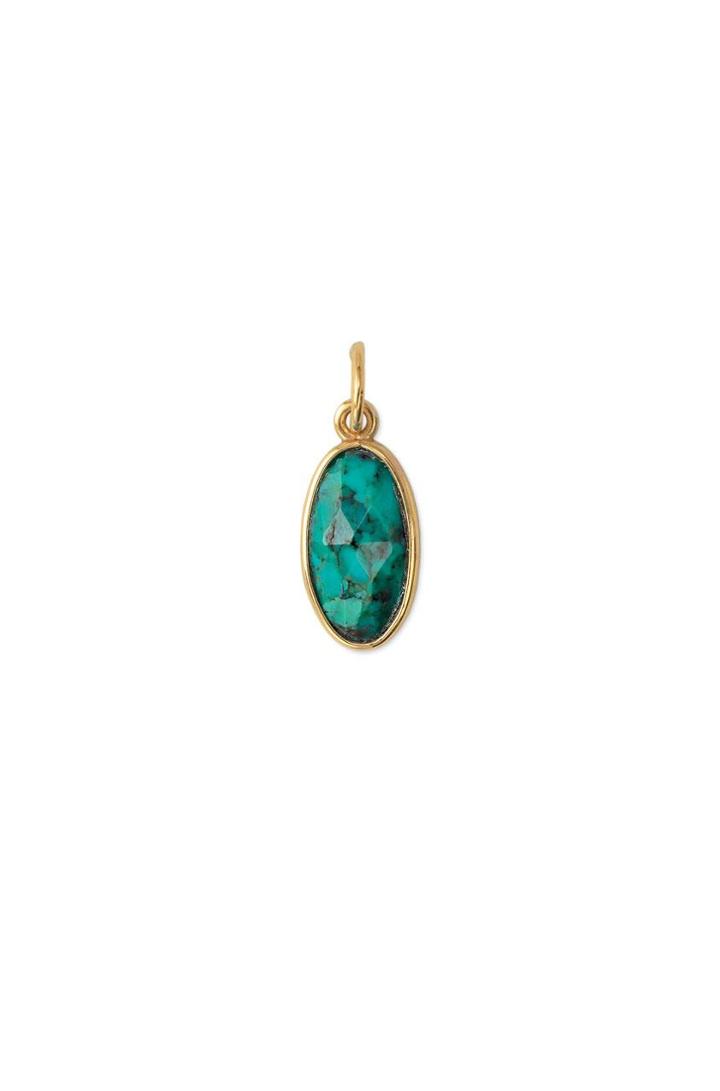Stella & Dot December Oval Birthstone Charm 