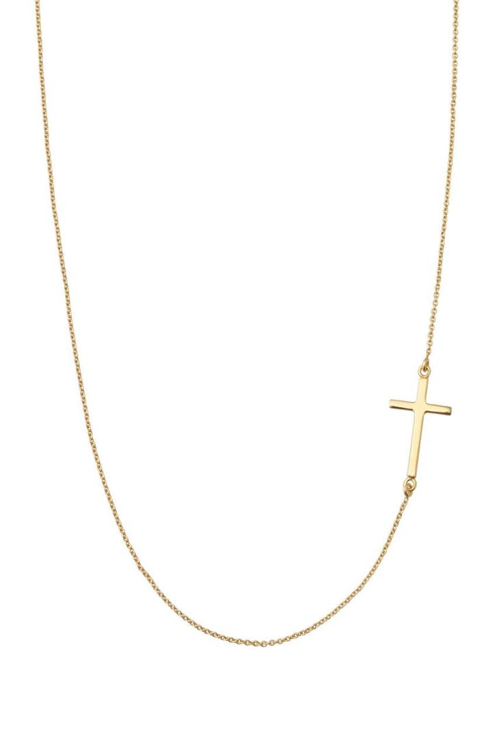 Stella & Dot Interlock Cross Necklace - Gold