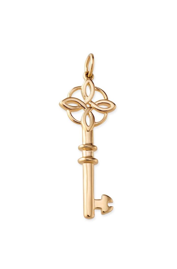 Stella & Dot Key To My Heart Charm - Gold