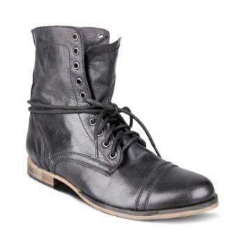 Troopah Black Leather