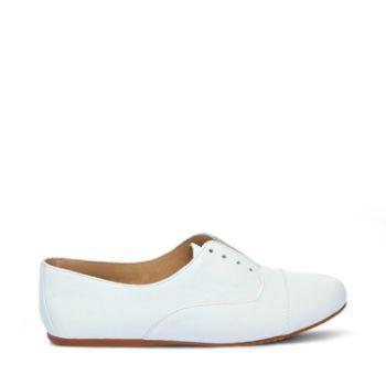 Tuddor White Leather