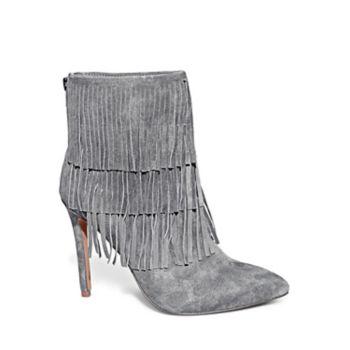 Flappper Grey Suede