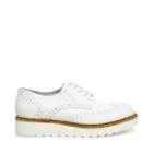 Traccy White Leather