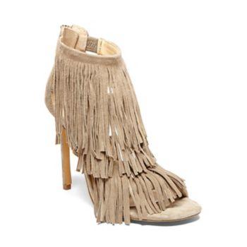 Fringly Black Suede