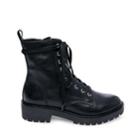 Grid Black Leather