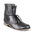Troopah Steve Madden + Gq Men's Bootie Casual Black Leather